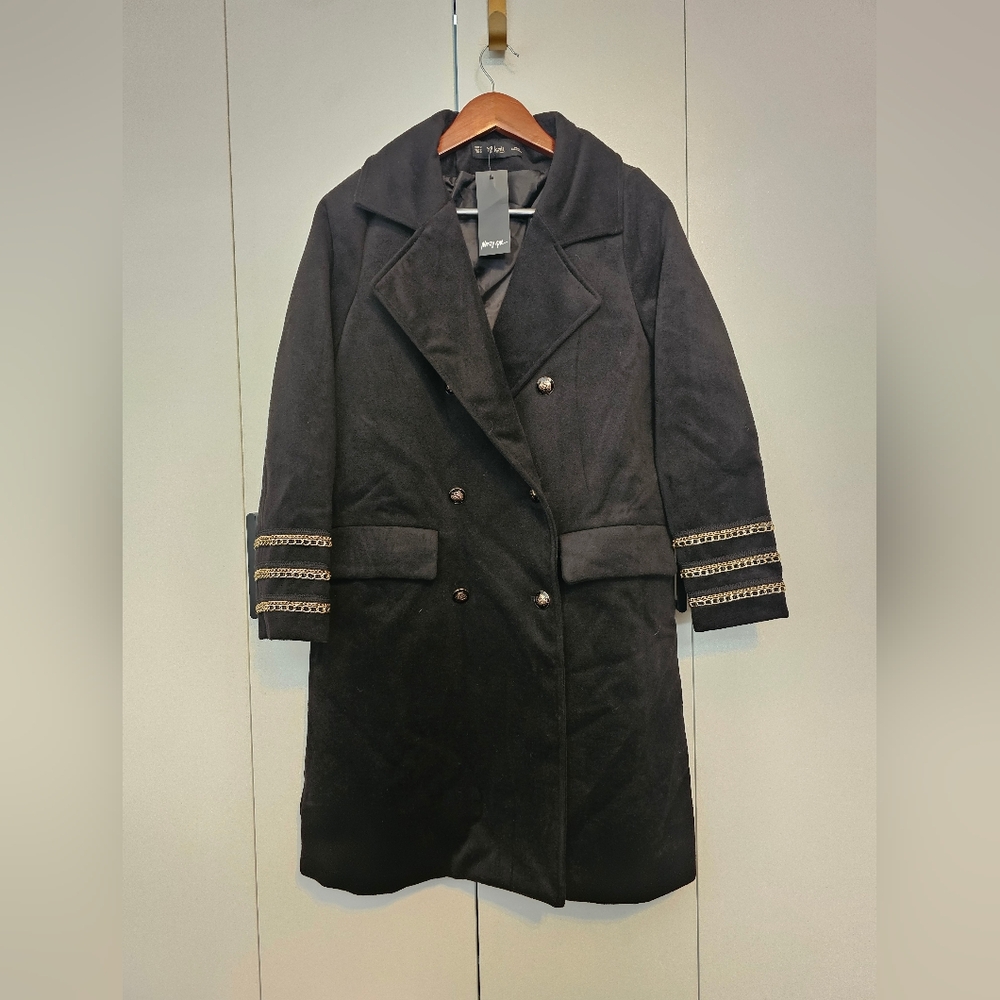 Nasty Gal Military Longline Coat